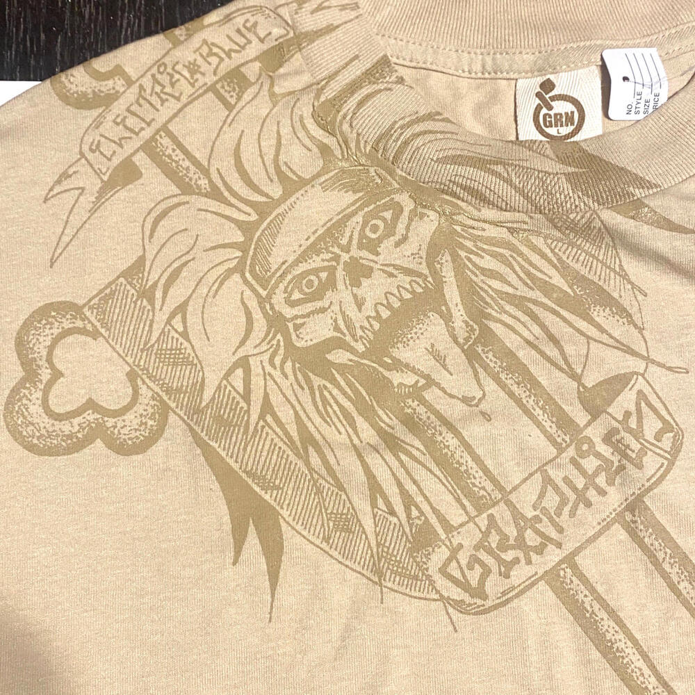 Vintage GRNAPPLETREE Men's Khaki T-shirt Size Large - Picture 3 of 4